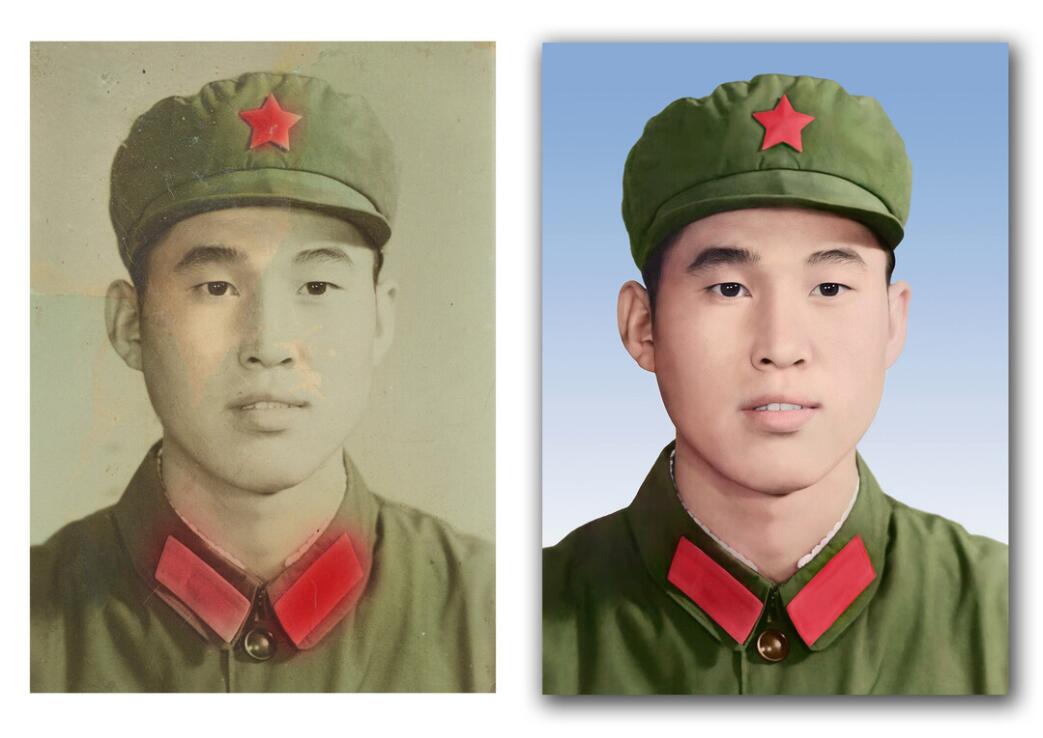 青湖路街道破损照片修复-18